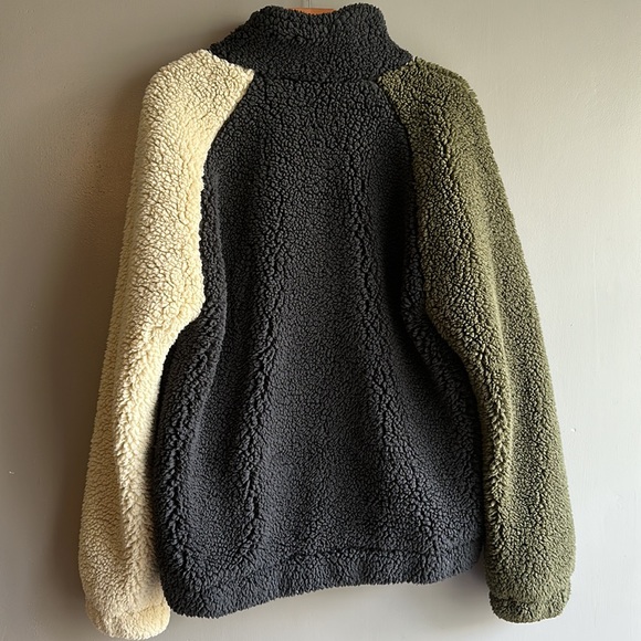 Urban Outfitters Colourblock Cosy Sherpa Ski Jacket Size Medium - Picture 3 of 7